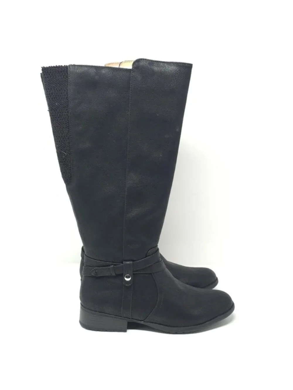 LifeStride Xtrovert Black Wide Calf Riding Boots  Water-Resistant